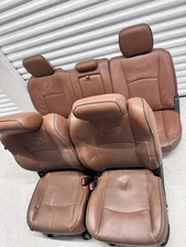Ram Longhorn Brown Leather Crew Cab Seats 13-18 1500 2500 3500
