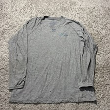 Tyndale FR Shirt Men L Gray Base Layer Flame Fire Resistant Long Sleeve CAT1
