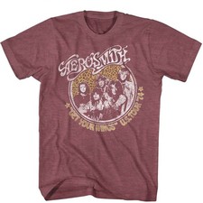 Image of Aerosmith - Get Your Wings - American Classics - Heather Red Adult Short Sleeve