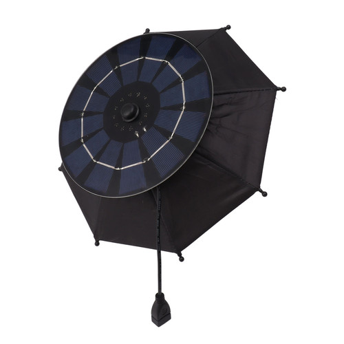 Paraguas de teléfono con panel solar de 10 W protección contra la lluvia soporte para teléfono paraguas de carga - Imagen 10 de 24