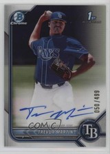 2022 Bowman Draft Chrome Pick Refractor 50/499 Trevor Martin #CDA-TM Auto 13c1