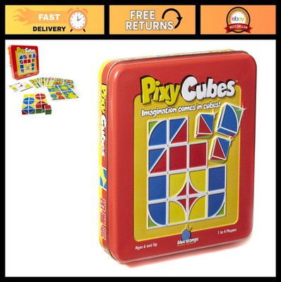 Pixy Cubes Matching Game - Speed & Memory Challenge, 1-4 Players, Ages 6+, Tin B