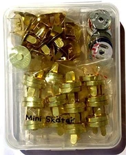 24 Sets Magnetic Button Clasp Snaps - No Tools Required- Size: 18Mm(6/8") (Gold)