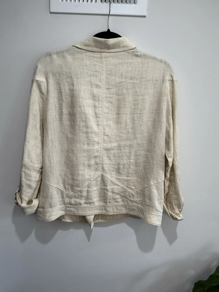 Chaqueta Moto Bar III Lino Talla L — Ligera, Cremallera Asimétrica Foto 4 de 4