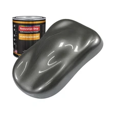 Restoration Shop - Dark Charcoal Metallic Urethane Basecoat Auto Paint - Quart