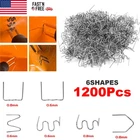 1200Pcs Hot Staples Plastic Welding Repair Kit Car Bumper Fender Welder Stapler