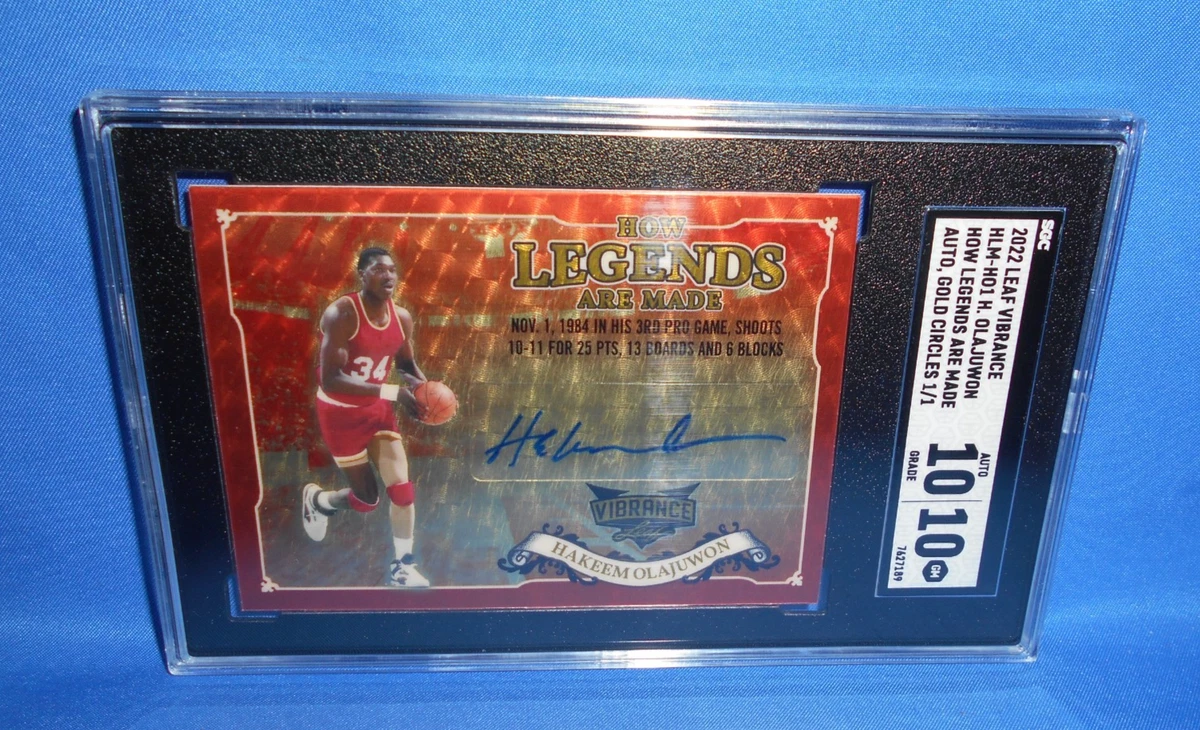 Hakeem Olajuwon Basketball Original Autographed Sports Trading