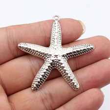 5pcs 51x50mm 3 Colors Antique Silver Color Antique Gold Color Starfish Charms