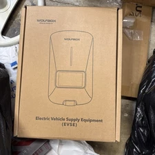 WOLFBOX Level 2 EV Charger 48 Amp Smart Display RFID 25ft Cable 240V Hardwired