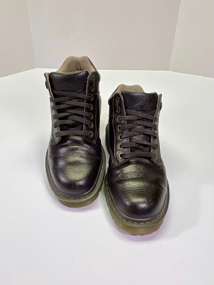 Dr. Martens Harrisfield Botines Cuero Guijarro Marrón Para Hombre EE. UU. 8 Foto 2 de 4