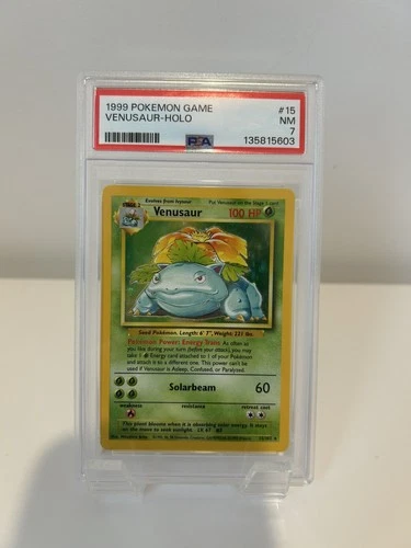 1999 PSA 7 Pokemon Base Set #15 Venusaur HOLO