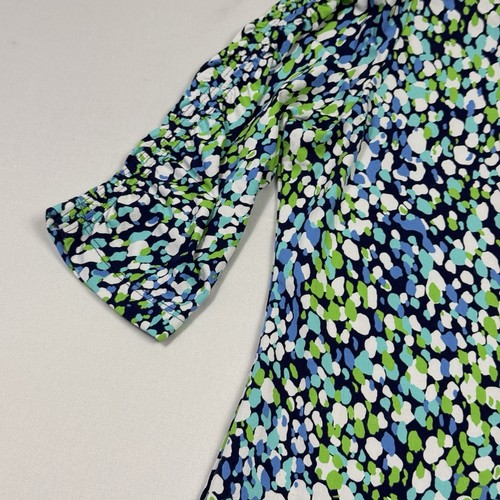 Ibkul Golf 1/4 Zip Speckled Pattern 3/4 Sleeve Dress UPF 50+ Multicolor Womens S - Picture 4 of 13