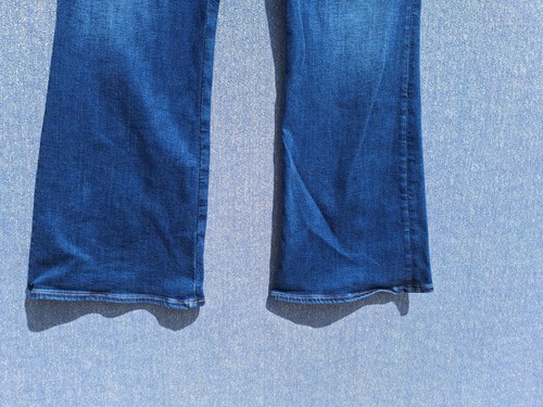 American Eagle Womens Cargo Blue Jeans SZ 20 reg Flare Leg Stretch MES: 40X32 - Picture 12 of 14