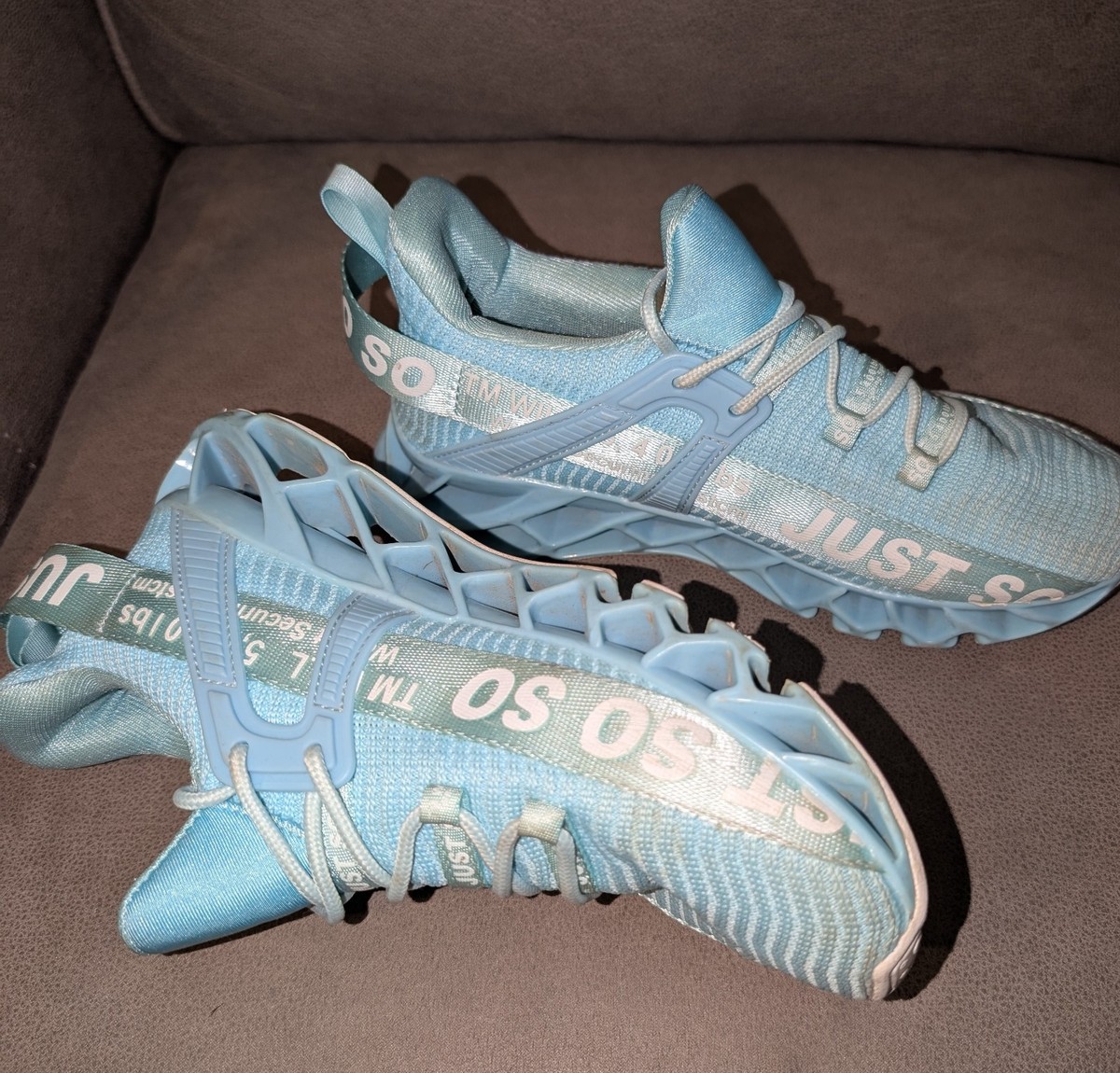 Just So So Sneakers Size 40. Teal View 4