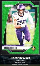 Harrison Smith 2024 Panini Prizm Green Wave Prizm Minnesota Vikings #190