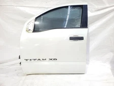 2016 2019 Nissan Titan XD OEM Front Left Door QAB White Pearl Small Dent