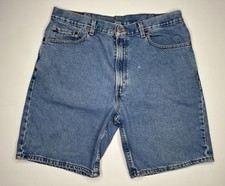 Vintage Levi  s 550 Blue Denim Jean Shorts Mens Size 38