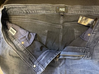 PAIGE Lennox Jeans Mens 38 Indigo Blue Transcend Slim Fit Stretch Denim Pants