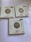 lot of 3 Barber Dimes! Fast Shipping! 90 % silver