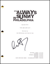 Charlie Day Signed Autograph It's Always Sunny in Philadelphia Full Pilot Script