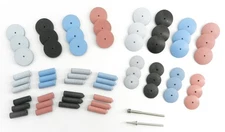 Silicone Polishing Wheel Assortment Kit 60 Pieces Eve Germany Jewelry Polishers