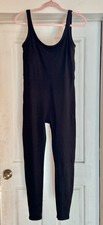Vuori Women's One Piece Jumpsuit - Black Size Large Tank Top Sleeveless Yoga