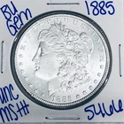 1885 BU UNCIRCULATED MORGAN SILVER DOLLAR AUTHENTIC U.S. MINT FREE SHIPPING 5466