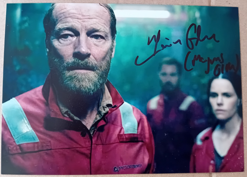 ORIGINAL AUTOGRAPHED PHOTO IAIN GLEN The Rig, Game of Thrones, Downton Abbey