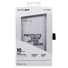 Tech21 Pure Series Rugged Slim Case For Apple iPhone Xs / X - Clear
