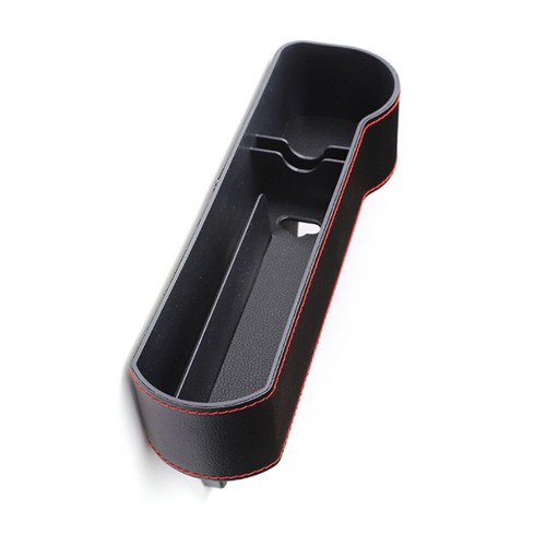 2x Auto Car Seat Gap Catcher Storage PU Box Organizer Cup Crevice Pocket Stowing - Foto 4 di 12