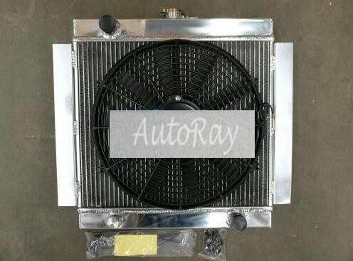 New Custom ALLOY RADIATOR & 14" FAN Ford Escort Mk1 Mk2 RS2000 1968-1980 MT 3ROW - Bild 1 von 7