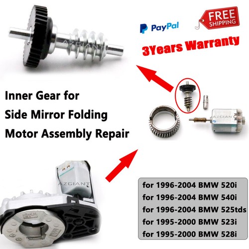 Engranaje de motor plegable espejo retrovisor lateral 100 % nuevo para BMW 520i y 540i y 525tds 1996-2004 - Imagen 1 de 21