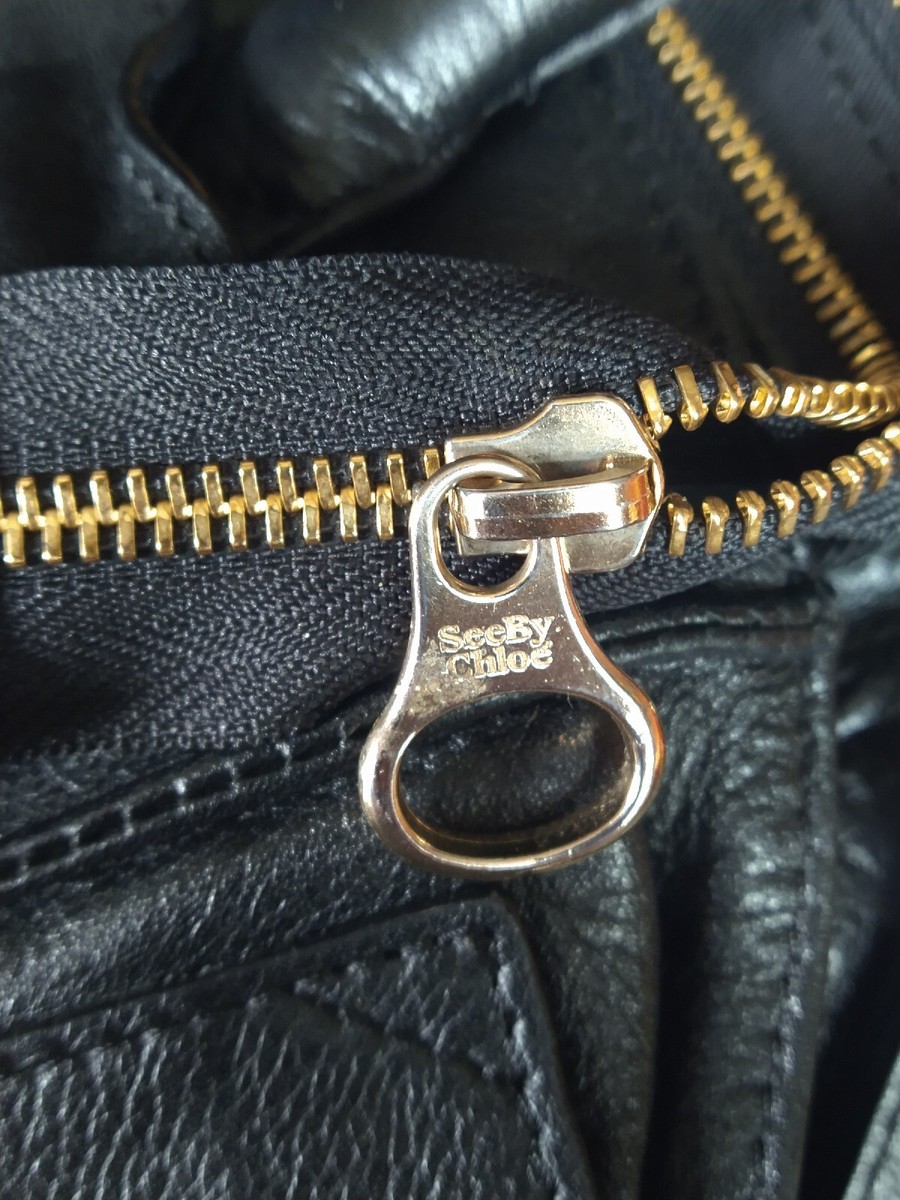 SEE BY CHLOE Nellie Handbag Black Genuine Leather Women's Shoulder
