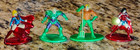 4pc Lot Dc Comics Mini-figurines Metal Die Cast Minifigs Wonder Woman Supergirl