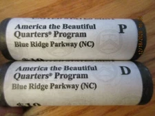 US Mint 2015 P Mint ATB Quarters Blue Ridge Parkway NC Roll P MINT ONLY!!