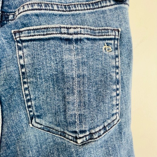 Rag & Bone Sz 24 6 Blue Hana Cropped Slight Flare Denim Jeans USA Designer - Picture 10 of 12