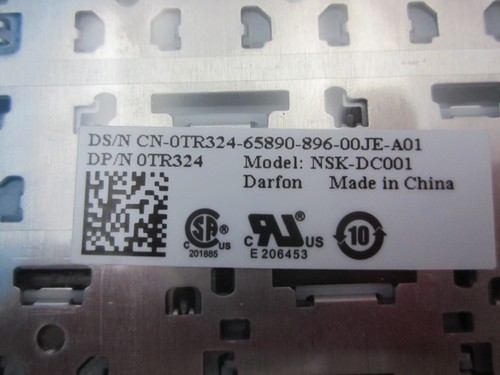 Keyboard US Dell Studio 1535 1536 1537 Inspiron 1335 1435 English 0TR324 - Picture 3 of 3