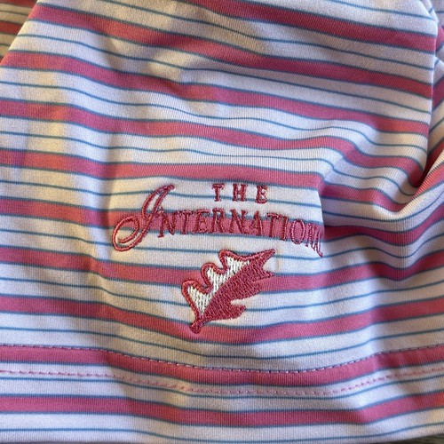 Vineyard Vines x International Golf Club Sankaty Stretch Polo Striped Men’s Sz L - Picture 5 of 5