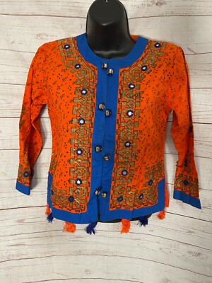 Set of 3 Pcs Traditional Clothing: Benzer Blouse Sz 32, Scarf & Skirt Sz 34