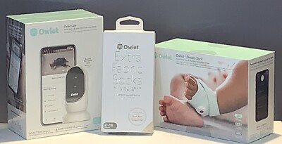 New Owlet Dream Duo Smart Socks Sensor Baby Monitor HD Camera