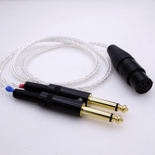 4-pin xlr female balanced to Dual 1/4 6.35mm TRS Audio balanced headphone cable - Picture 2 of 5