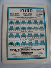 Vtg 2000 Mac's Antique Auto Parts 1932-1948 Early V8 Parts Catalog & Price List