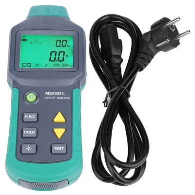 MASTECH MS5908C LCD circuit analyseur basse tension de ligne de distribution de d/éfaut testeur RCD GFCI EU