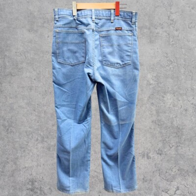 Wrangler 90s Light Denim Baggy Chambray Jeans 33 Waist 30