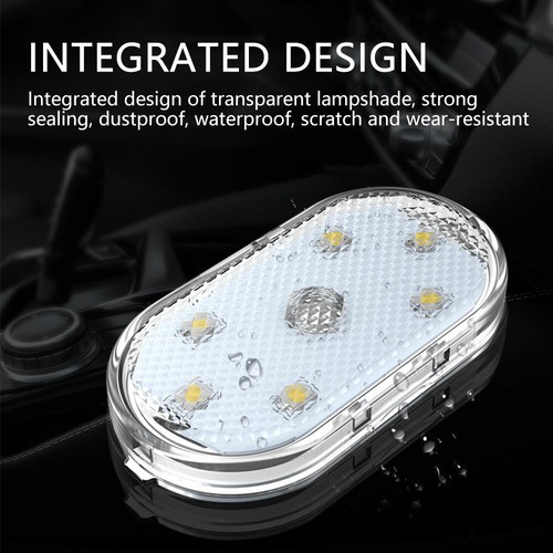 Car Interior Wireless LED Light Touch Sensor Auto Ambient USB Charge Lamp - Picture 4 of 15