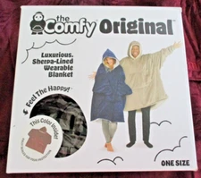 NWT, The Comfy Original Luxurious Sherpa-Lined Wearable Blanket, One Size