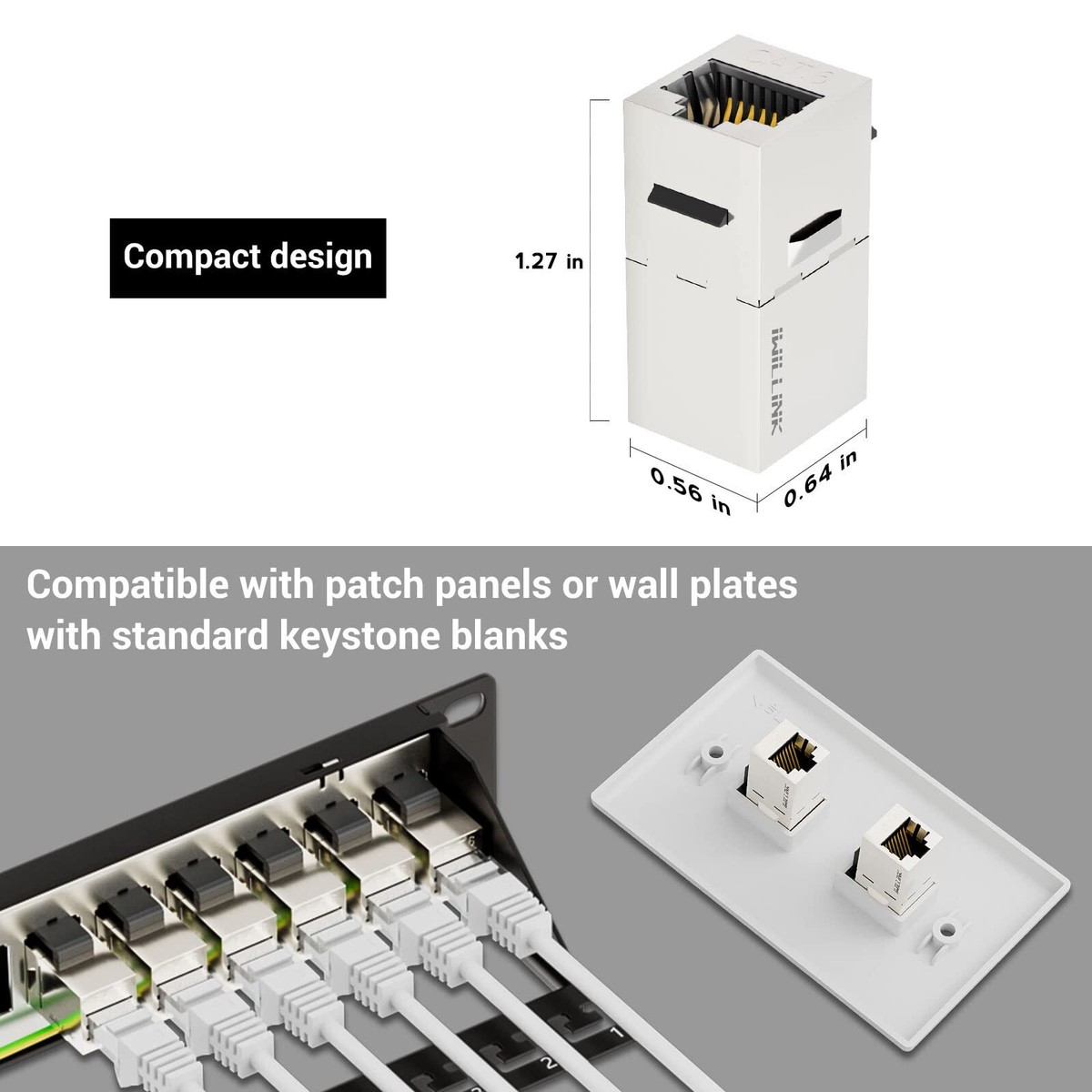 ▪︎ Cat6カプラー RJ45 シールドカプラー 25個 コネクタ Amazon.com: VCE RJ45 CAT6 Shielded in-line Coupler 25-Pack