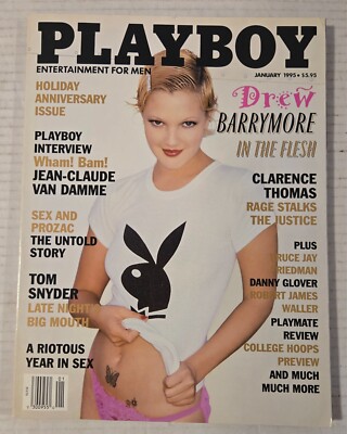 1995 Playboy Magazines by Month (Drew Barrymore/Nancy Sinatra/Farrah