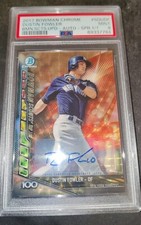 2017 Bowman Chrome #SDUDF Dustin Fowler RC Superfractor AUTO 1/1 PSA 9 MINT