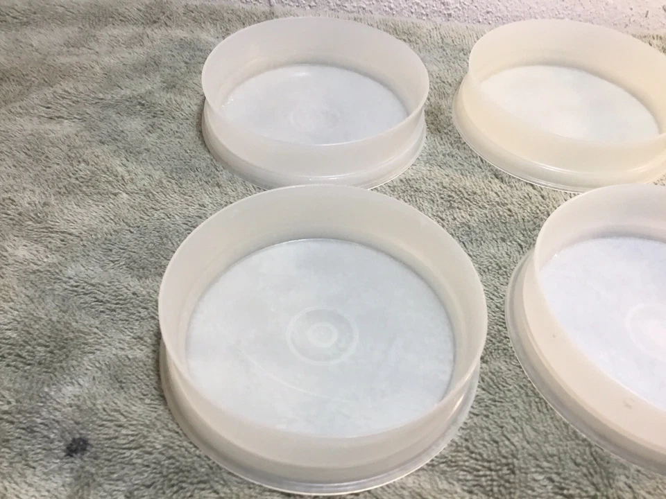 LOT of 6~Tupperware 4" Hamburger Patty Press Stack Freeze Keepers 882 (E) - Image 3 of 4